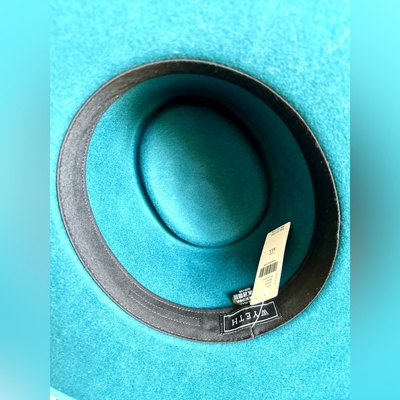 Wyeth by Todd Magill Teal Wide Brim Wool Hat — NWT Structured Boho Western Style main image 12